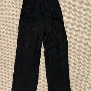 Brand New Aritzia Black Wide Leg Wool Pants - Size 8